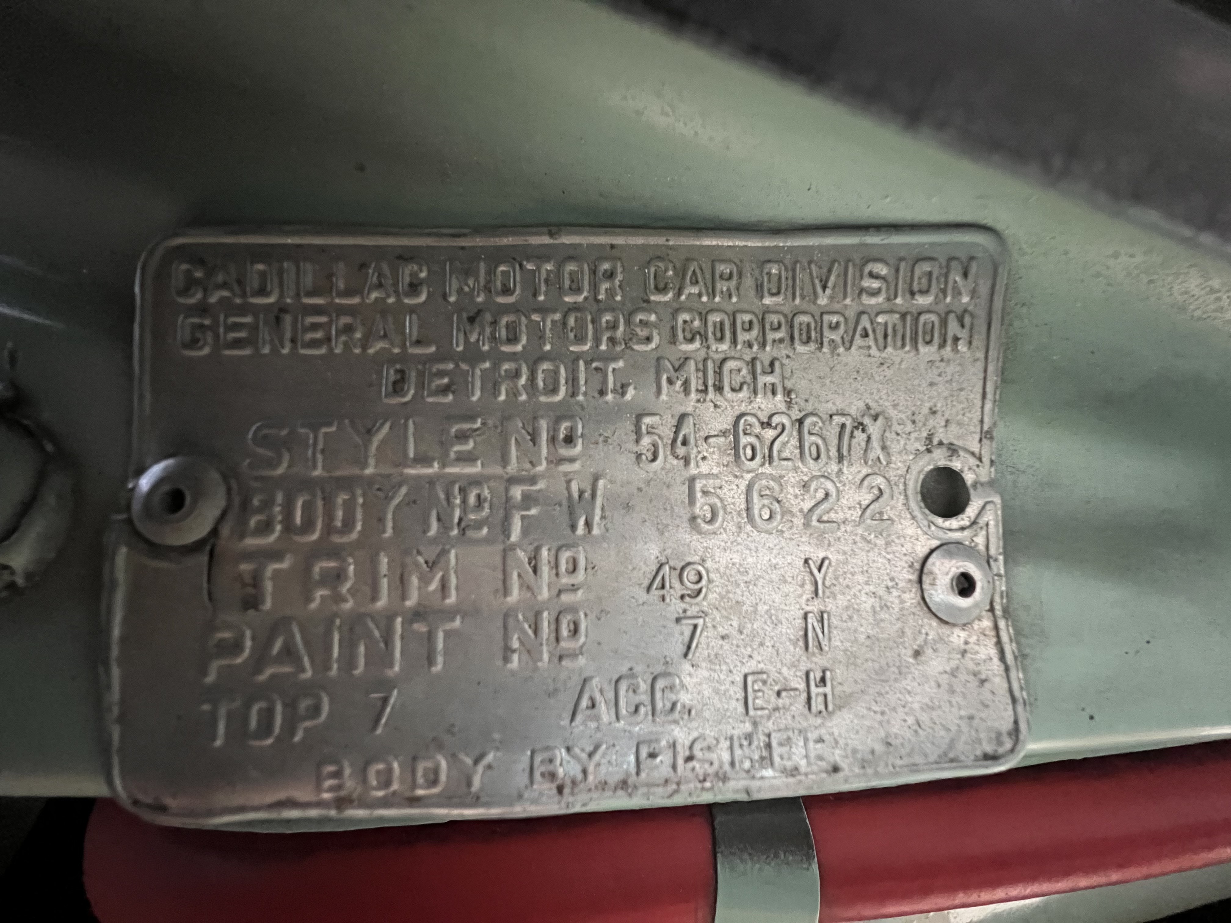 1954 Cadillac 62 Series 122